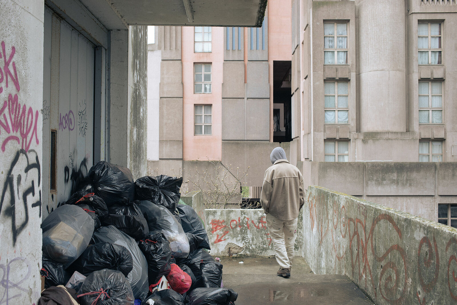 Vasily outside walking, Noisy-le-Grand, France. March 2025.